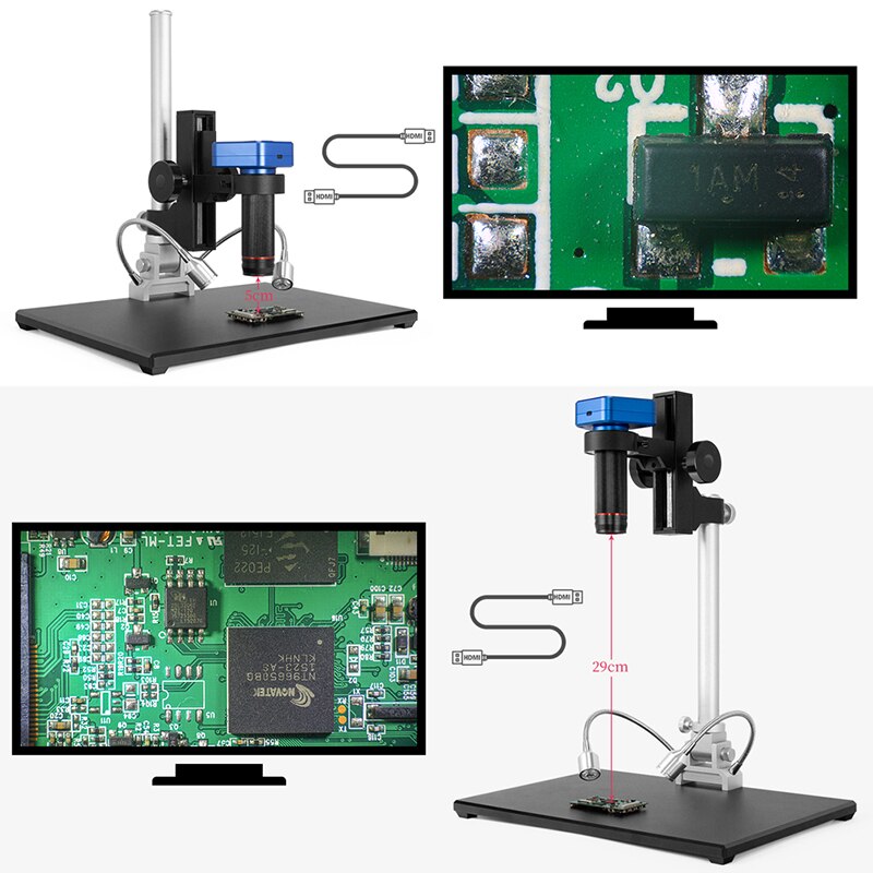 Andonstar AD1605 4K HDMI FHD Digital Microscope HDMI/USB 150X Camera Set For Phone PCB SMD CPU Soldering Watch camera Repair