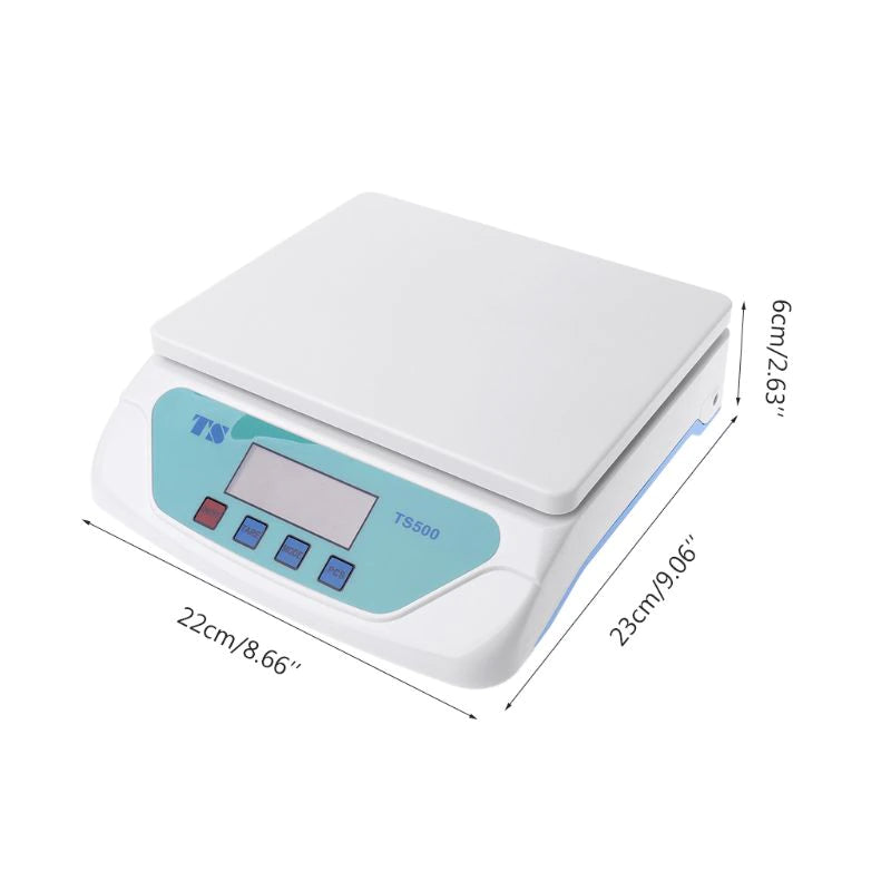 Digital Scales 22x25cm 30kg with 1g increment - Perfect for filament Spools