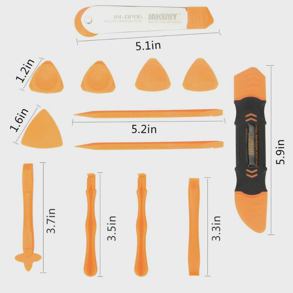 JAKEMY 13 IN 1 Mini Opening Tools with Safe Crowbar Pry for Mobile Phone Pad Laptop DIY Disassembling JM-OP15