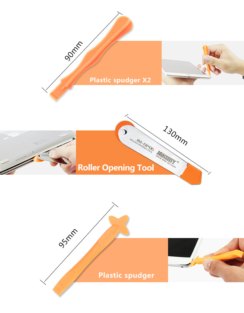JAKEMY 13 IN 1 Mini Opening Tools with Safe Crowbar Pry for Mobile Phone Pad Laptop DIY Disassembling JM-OP15