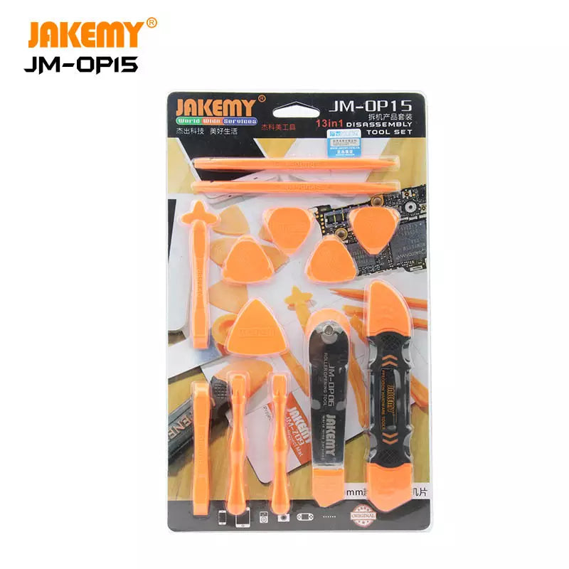 JAKEMY 13 IN 1 Mini Opening Tools with Safe Crowbar Pry for Mobile Phone Pad Laptop DIY Disassembling JM-OP15