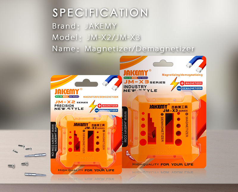 JAKEMY Magnetizer Demagnetizer Tool for Screws/Bolts JM-X2