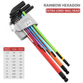 Phaser FPV Aurora Rainbow Hex Ball End 9pc Allen Key Driver Set
