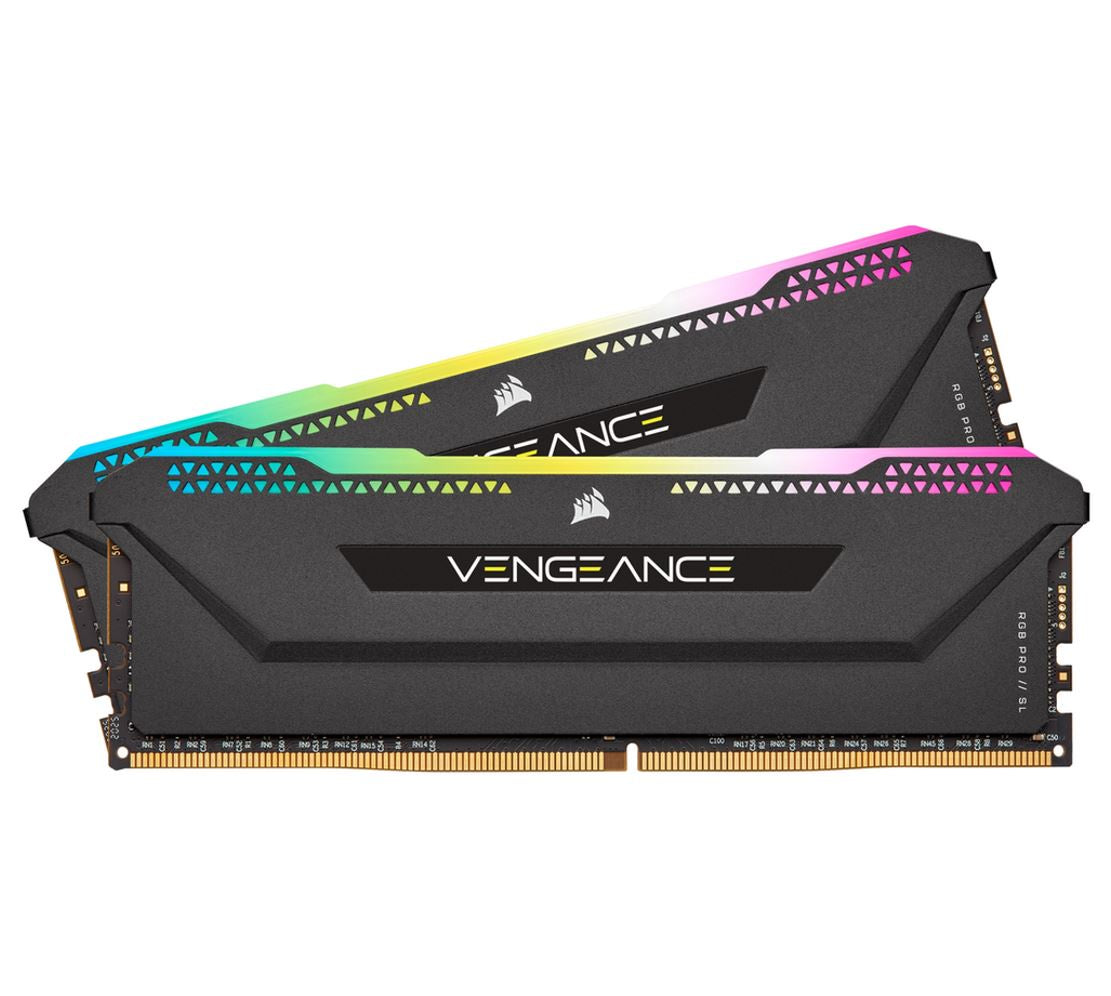 Corsair Vengeance RGB PRO SL 32GB (2x16GB) DDR4 3600Mhz C18 Black Heatspreader for AMD Desktop Gaming Memory CMH32GX4M2Z3600C18 [PC]