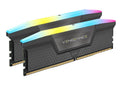 Corsair Vengeance RGB 32GB (2x16GB) DDR5 UDIMM 5600MHz C36 1.25V Desktop Gaming Memory Black Optimized for AMD Expo Ryzen 7000 Series [PC]