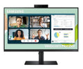 Samsung 23.8"/24" S4 75Hz FreeSync IPS FHD Monitor with Webcam Height Adjust Tilt Swivel Pivot 2xUSB Hub Microphone Speakers DP HDMI D-Sub VESA [PC]