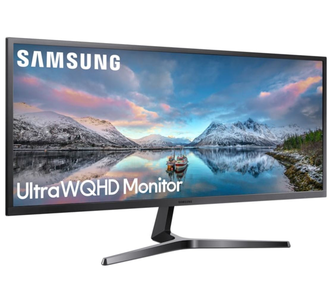 Samsung J550 34" 4K WQHD 75Hz FreeSync Monitor 3440x1440 4ms PIP PBP Tilt VESA DP 2xHDMI Slim Bezel Game Mode Eye Save Mode Flicker Free [PC]