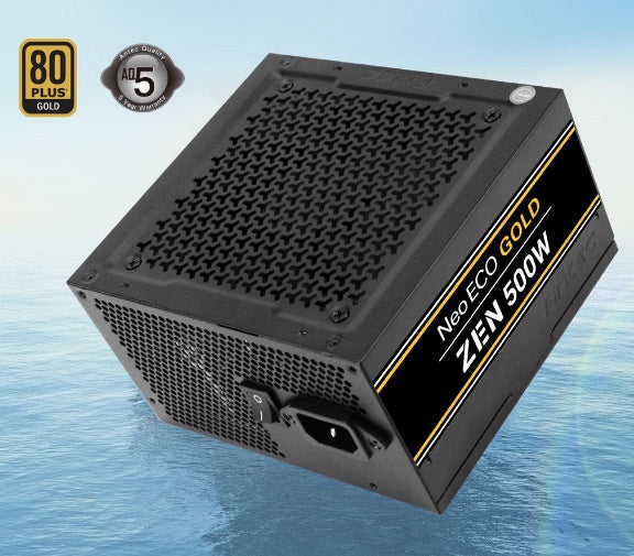 Antec NEZ 500w, 80+ Gold, 120mm Silent Fan, Thermal Manager, High Performance Durable Japanese Capacitors, ATX Power Supply, PSU, 5Yrs Wty [PC]