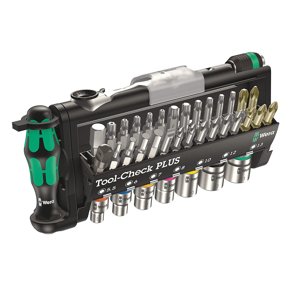 Wera Tool Check Metric Plus Bit Ratchet with Sockets 39 Piece Set 05056490001
