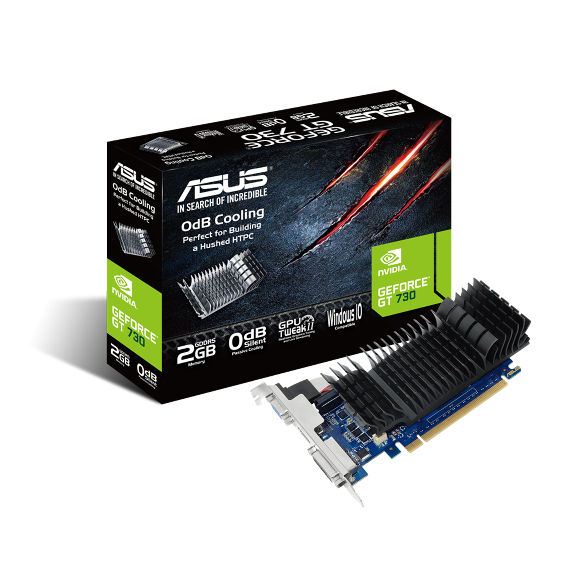 ASUS GeForce GT 730 Low Profile 2GB Video Card GT730-SL-2GD5-BRK [PC]
