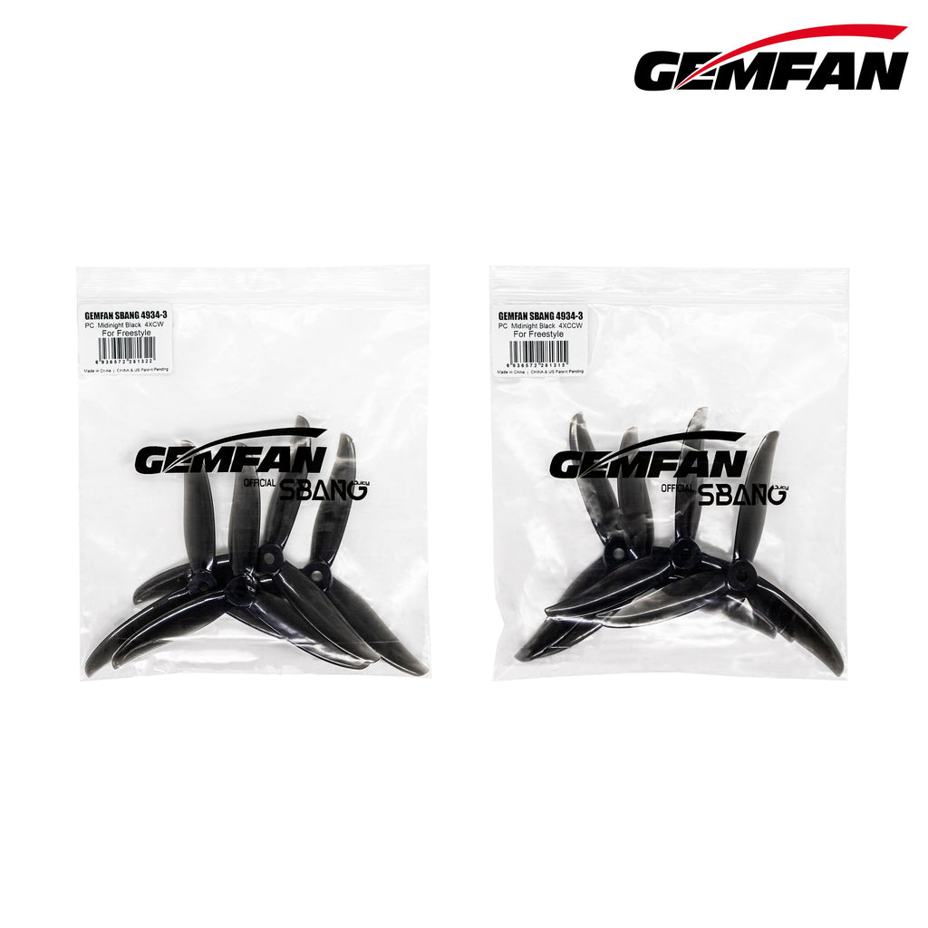 Gemfan Sbang 4934 4.9" 3-Blade Propeller (4pcs)