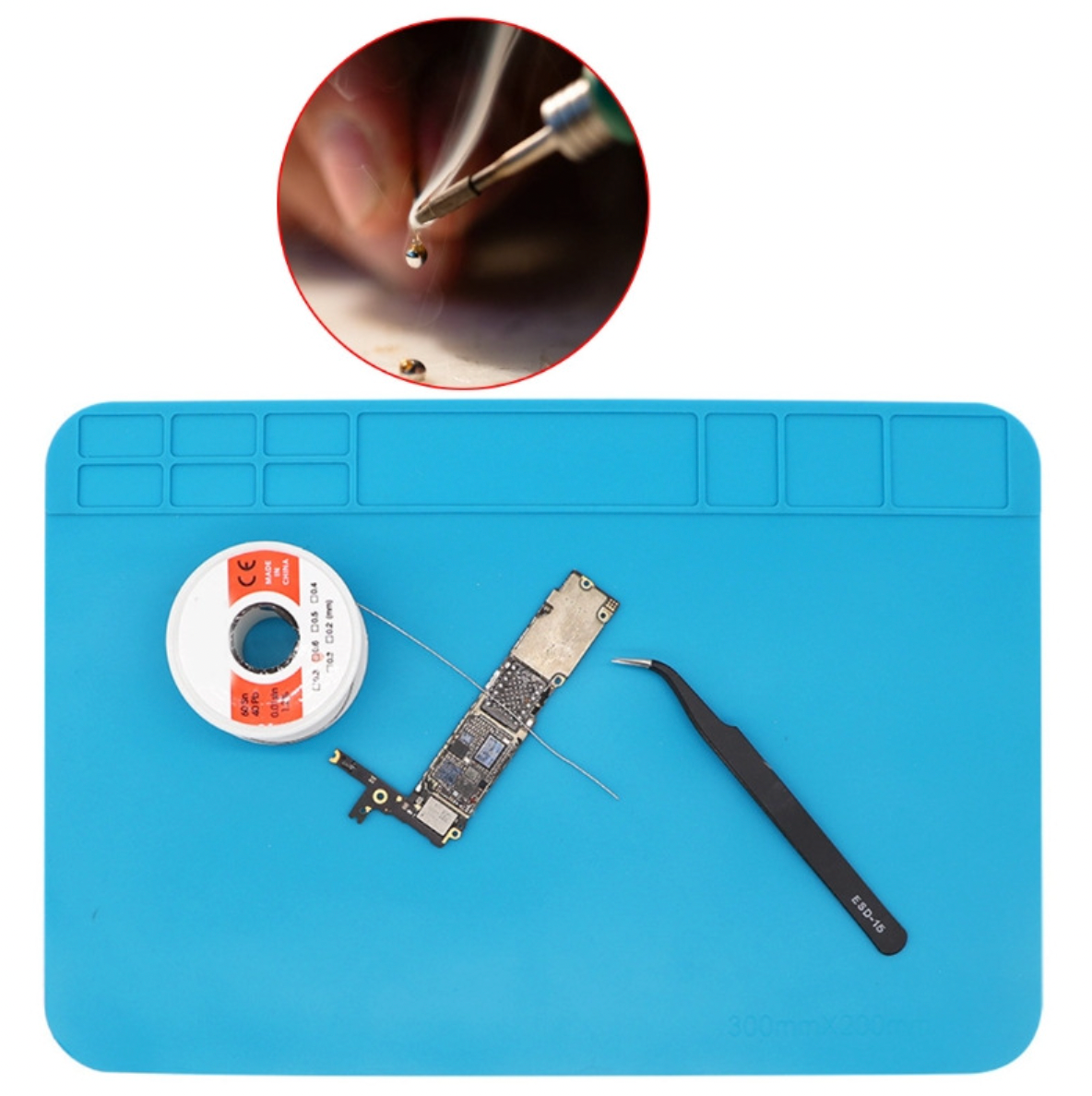 Phaser FPV Anti-Static Insulated Silicone Work Mat 300x200mm 80g