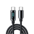 Phaser FPV USB-C to USB-C 1.2M 100w With Watt Display Braided Charging Cable