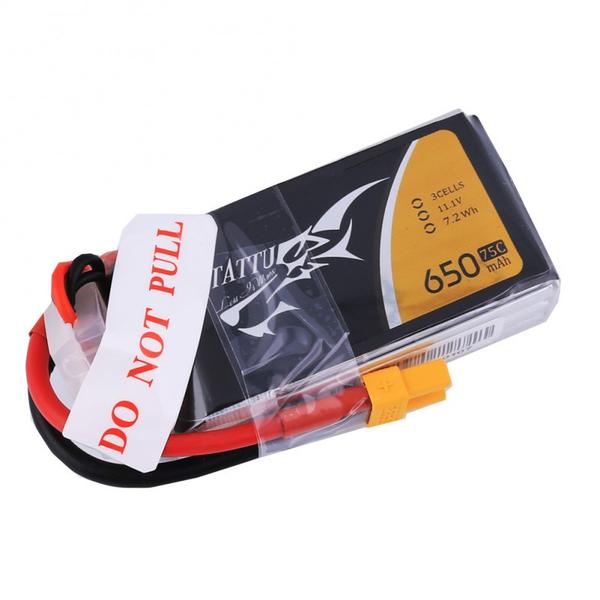 Tattu 650mAh 3s 75c Lipo Battery Pack [DG]