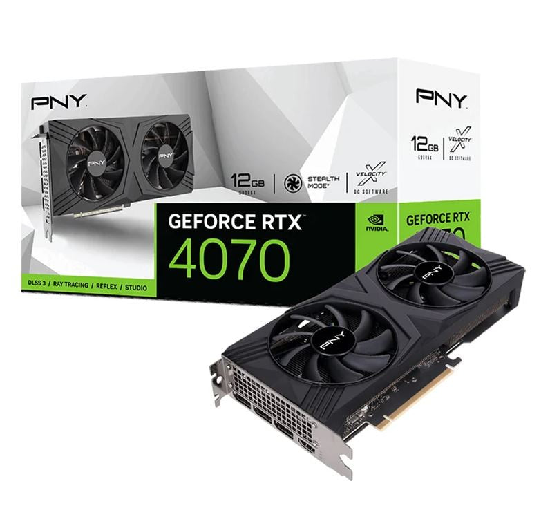 PNY GeForce RTX 4070 VERTO Dual Fan 12GB Video Card [PC]