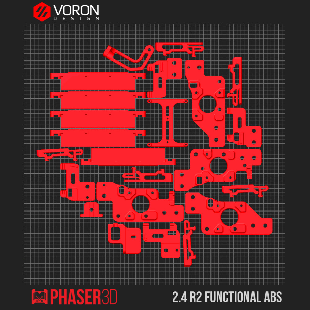 Voron 2.4 R2 Functional Parts Set Printed in ABS