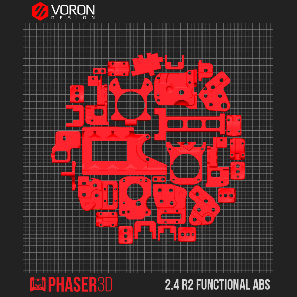 Voron 2.4 R2 Functional Parts Set Printed in ABS