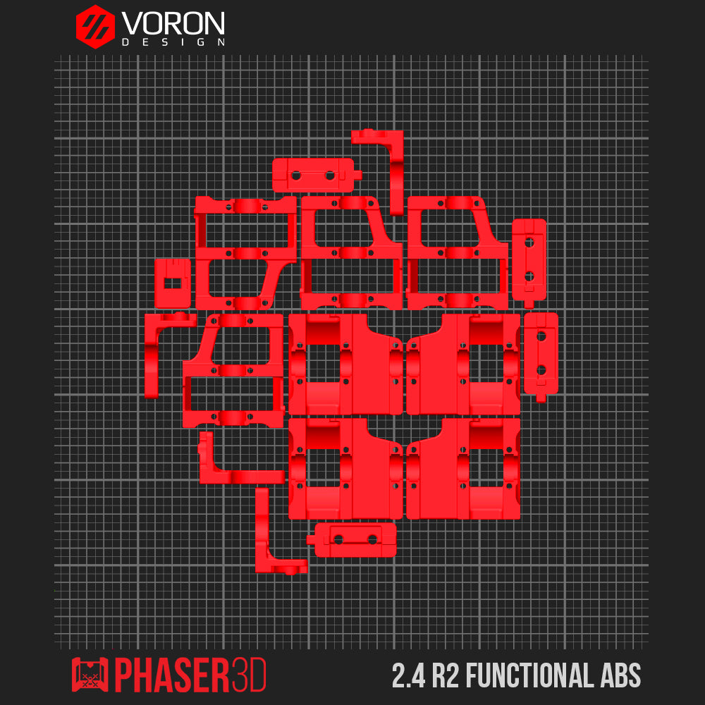 Voron 2.4 R2 Functional Parts Set Printed in ABS