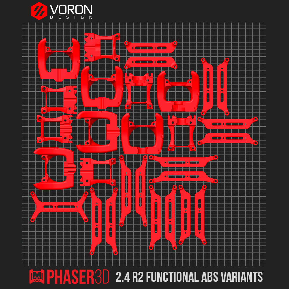 Voron 2.4 R2 Functional Parts Set Printed in ABS