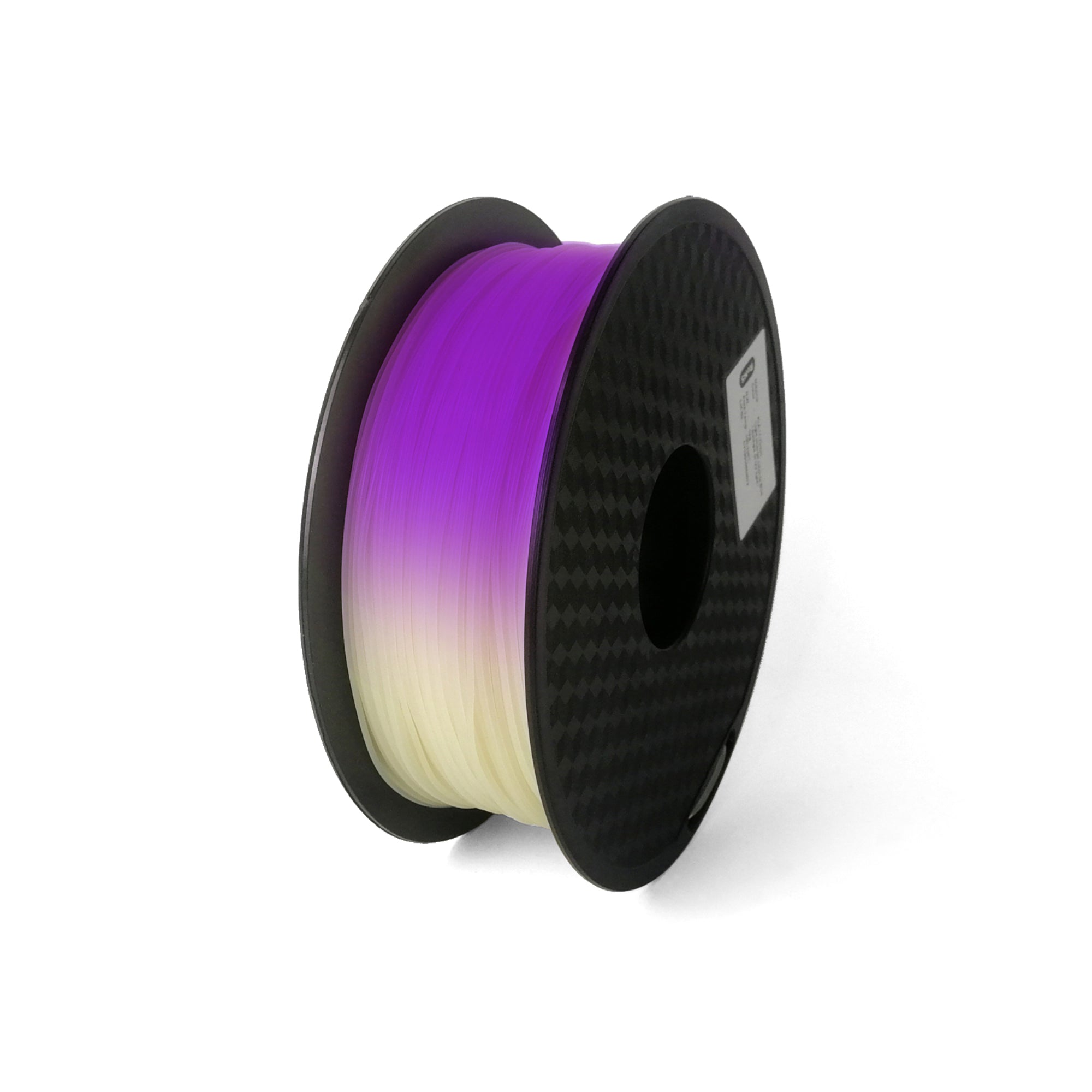 white to purple UV Sensitive Colour Changing PLA Filament 
