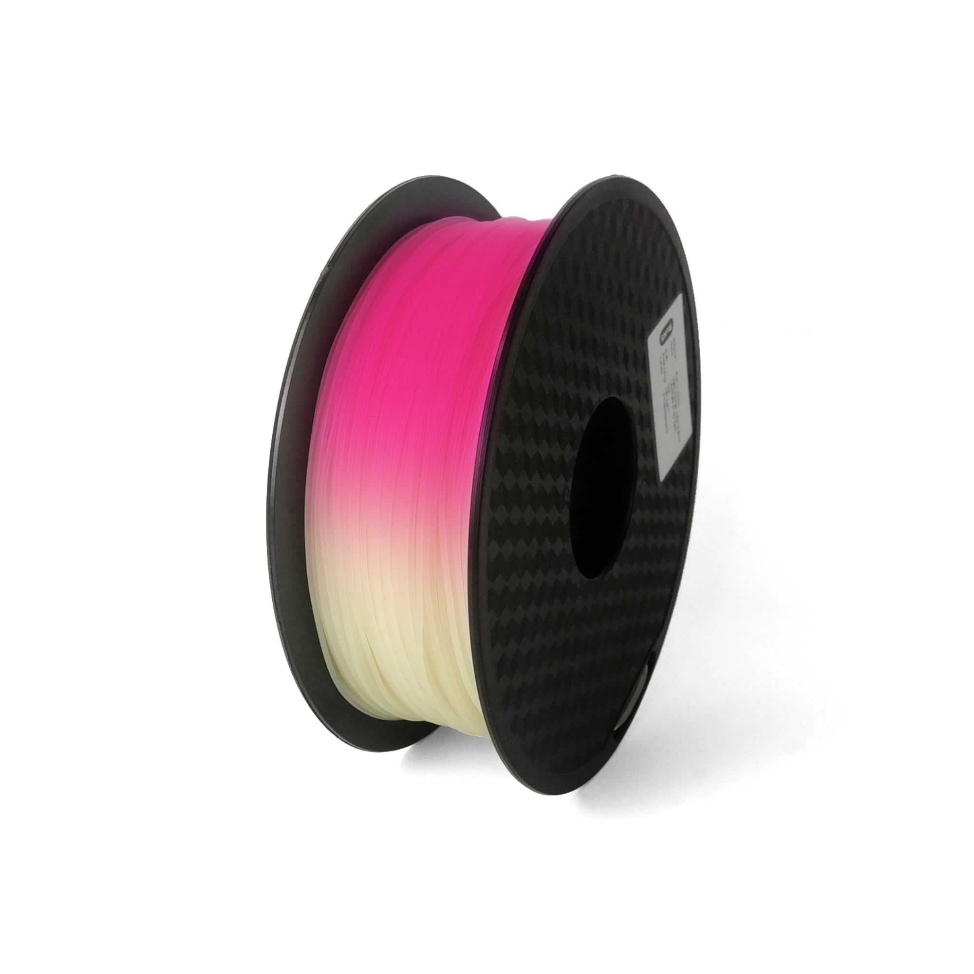 white to red UV Sensitive Colour Changing PLA Filament 