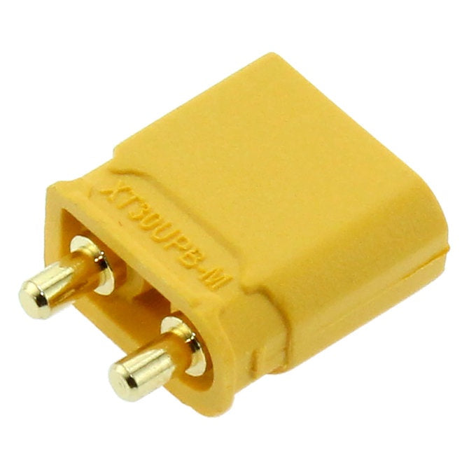 Amass XT30 Straight PCB Mount Male Connector