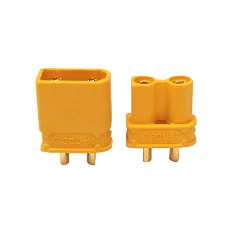 Amass XT30U XT30 2mm Battery Connector 4.5mm Male Female (Pair) - Phaser FPV