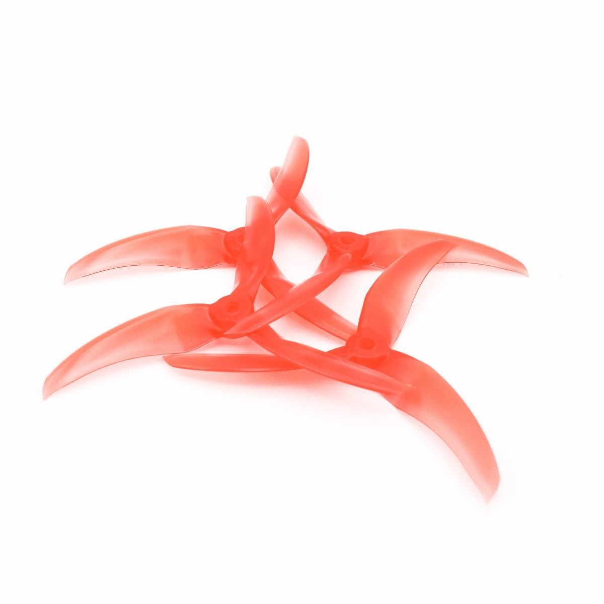 Avan Scimitar 5x2.8x3 THREE Blade Propellers 1 Pack (4 Pieces) Red