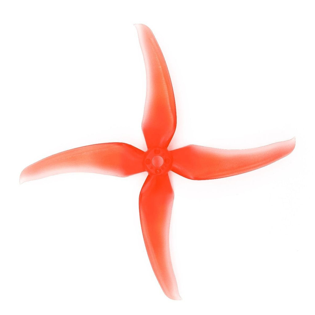 Avan Scimitar 5x2.8x4 FOUR BLADE Propellers 1 Pack (4 Pieces) Red