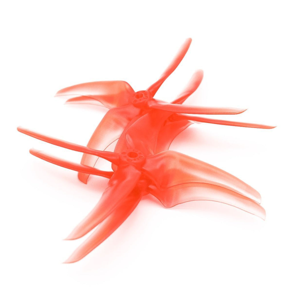 Avan Scimitar 5x2.8x4 FOUR BLADE Propellers 1 Pack (4 Pieces) Red