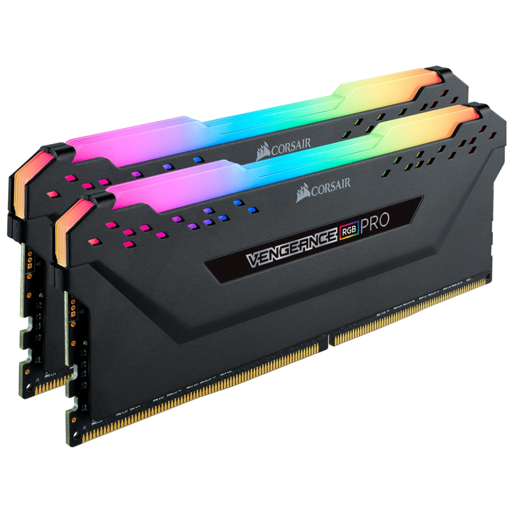 Corsair Vengeance RGB PRO SL 16GB (2x8GB) DDR4 3600Mhz C18 Black Heatspreader Desktop Gaming Memory CMH16GX4M2D3600C18 [PC]