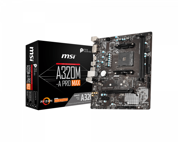 MSI A320M-A Pro Max Motherboard A320M-A-PRO-MAX [PC]