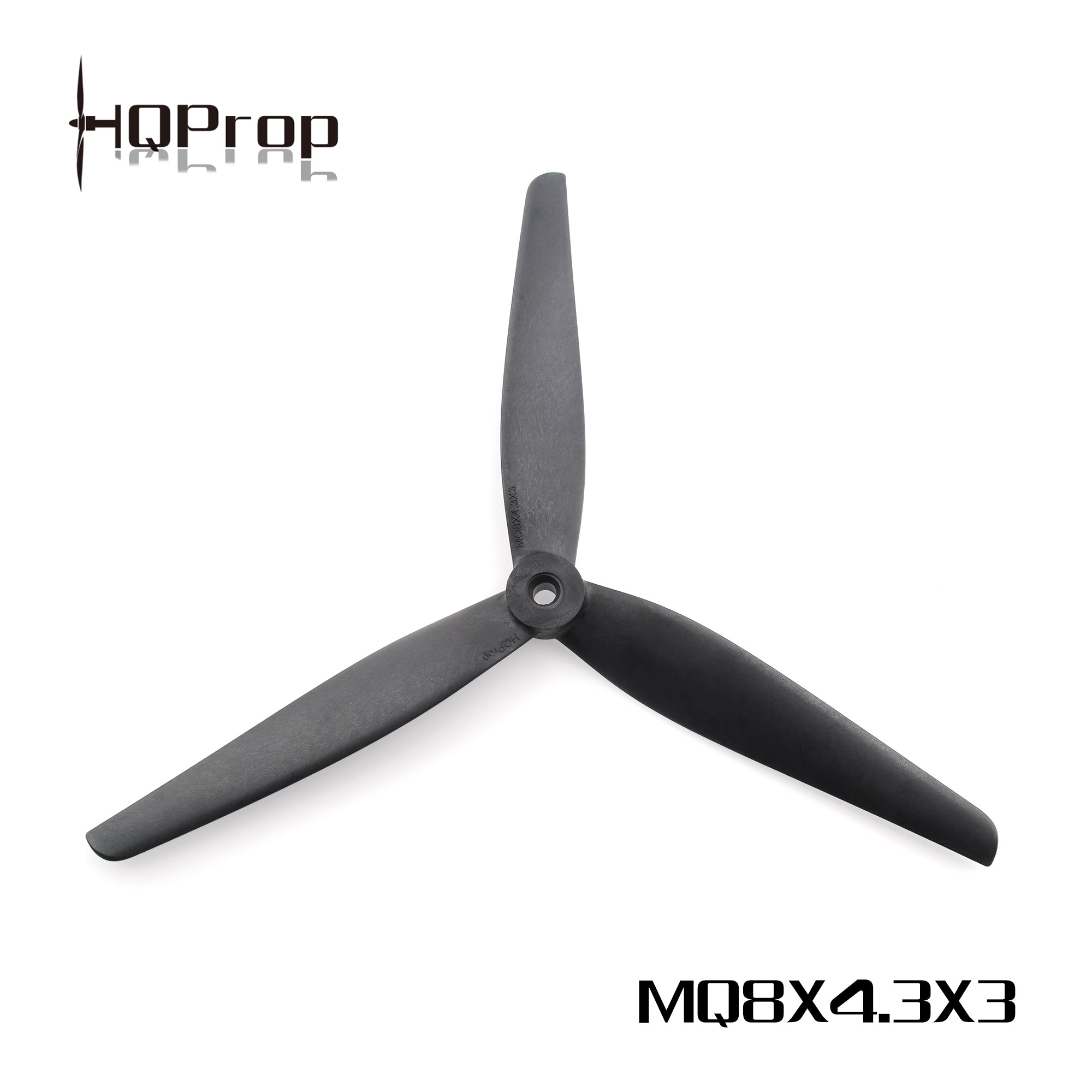 HQProp 8X4.3X3 MacroQuad Prop Black-Glass fiber Nylon Propellers (1pc)