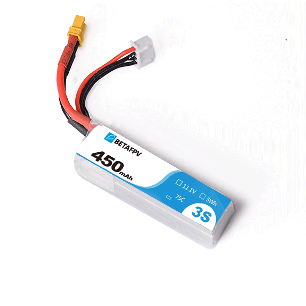 BetaFPV 450mAh 3S 75C Lipo Battery (1PCS)