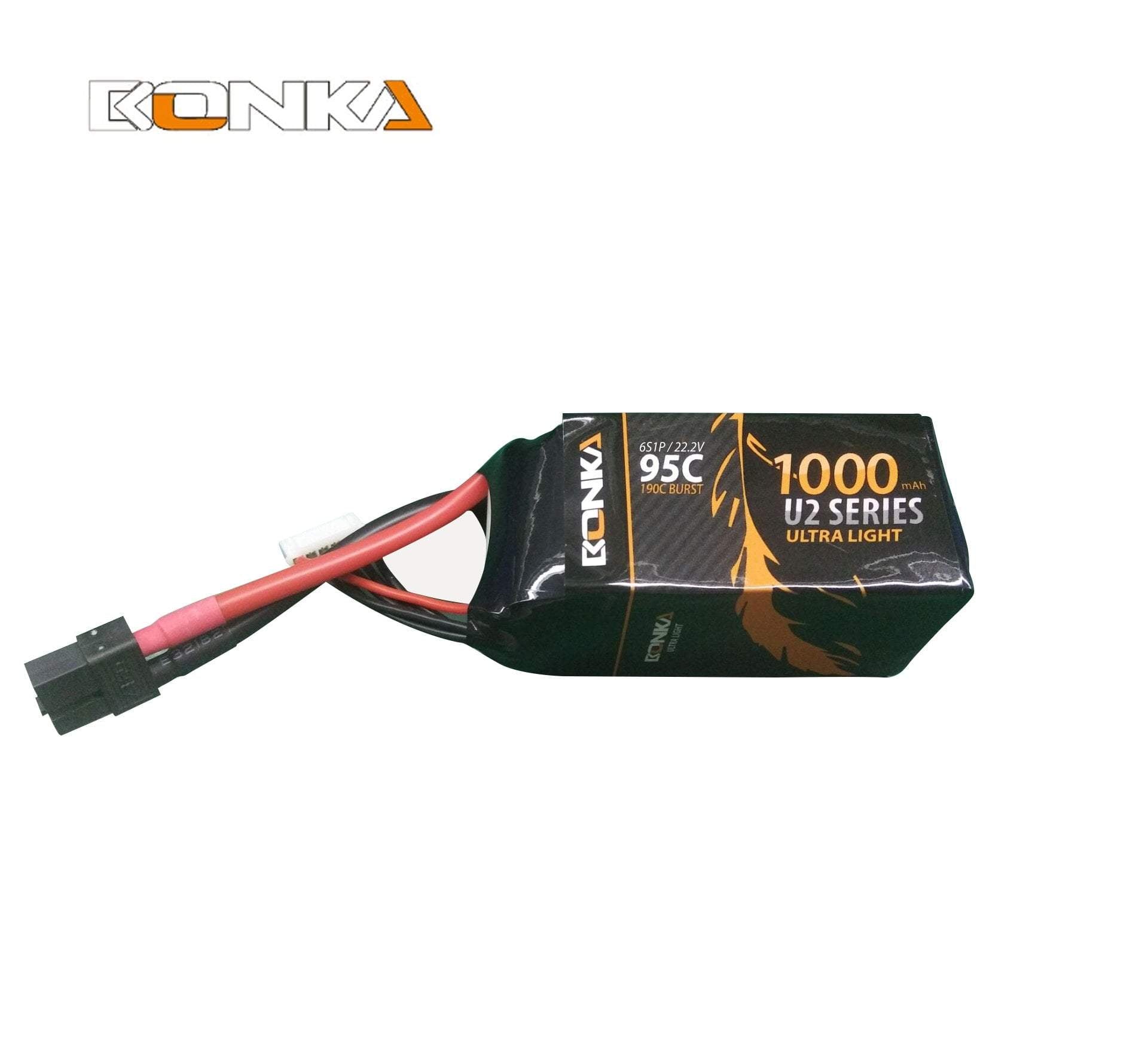 Bonka 1000mAh 95c 6s XT60 Lipo Battery BKU2-1000/95-6S - Phaser FPV