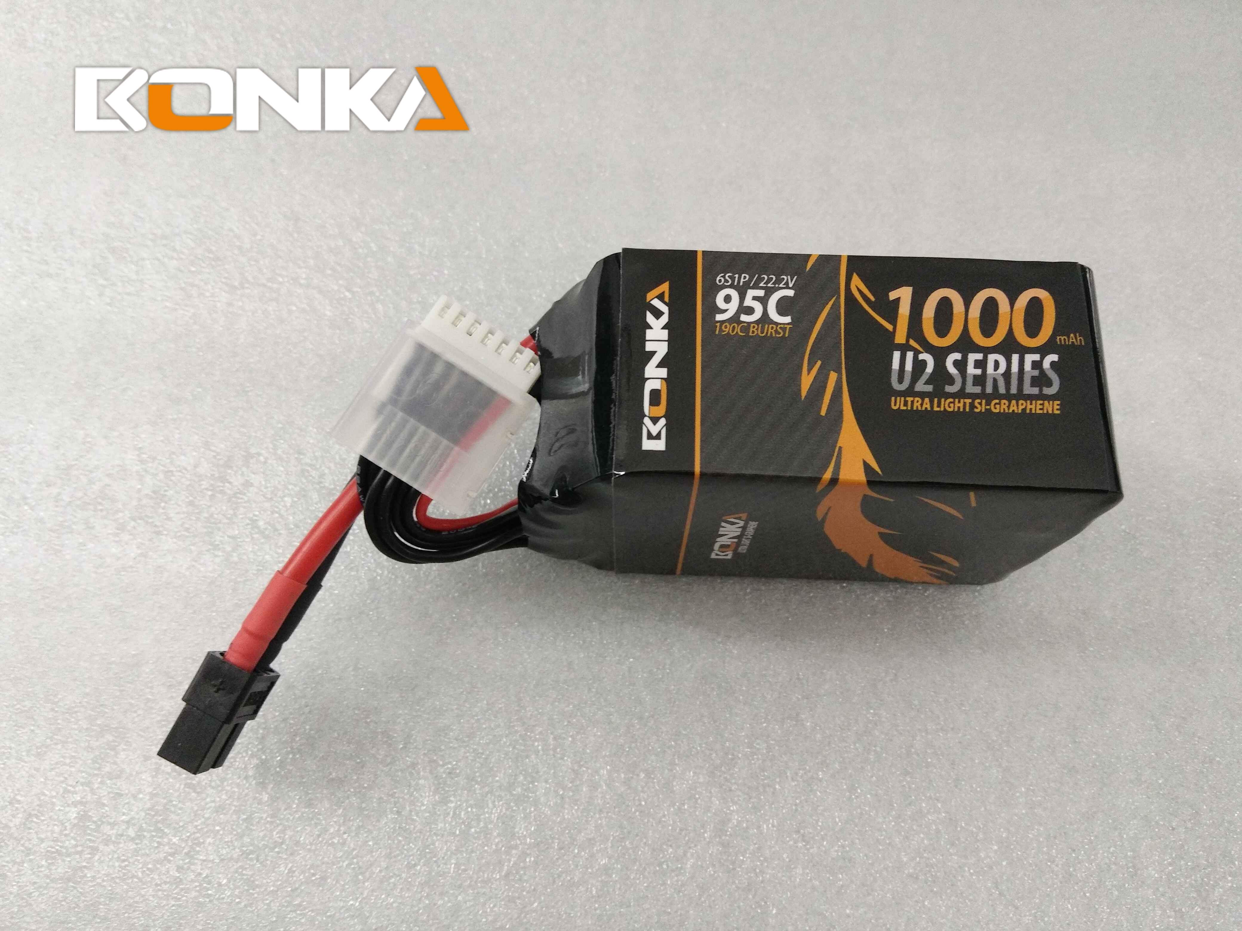 Bonka 1000mAh 95c 6s XT60 Lipo Battery BKU2-1000/95-6S - Phaser FPV