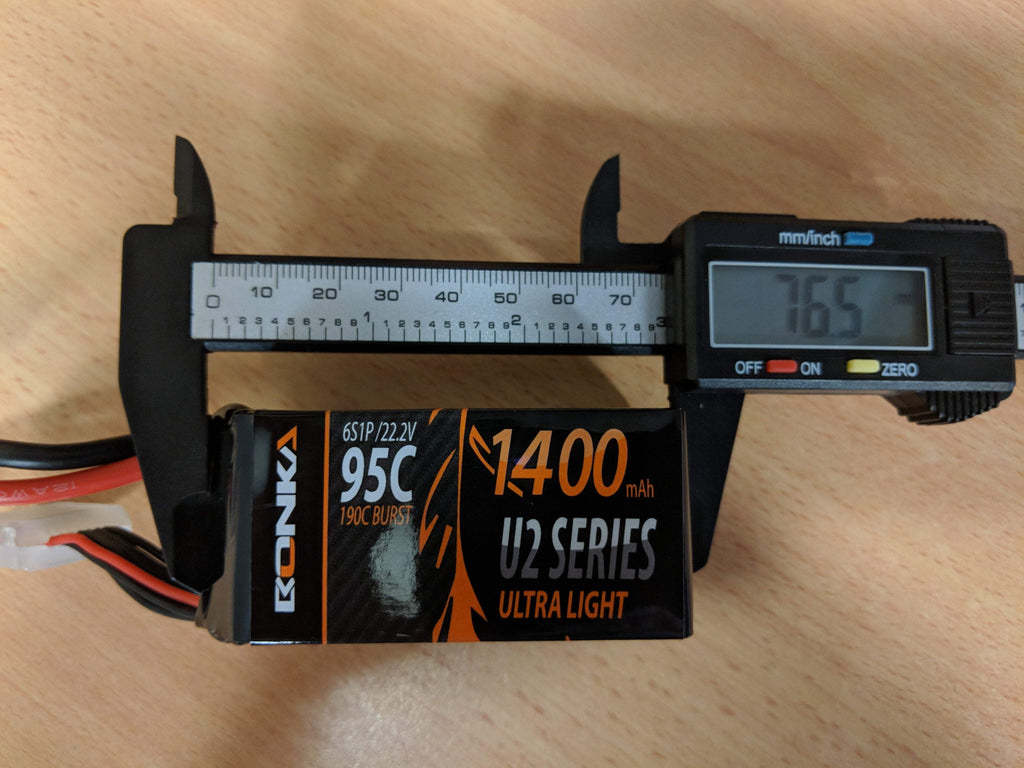 Bonka 1400mAh 6S 22.2V 95C Lipo Battery BKU2-1400/95-6S - Phaser FPV