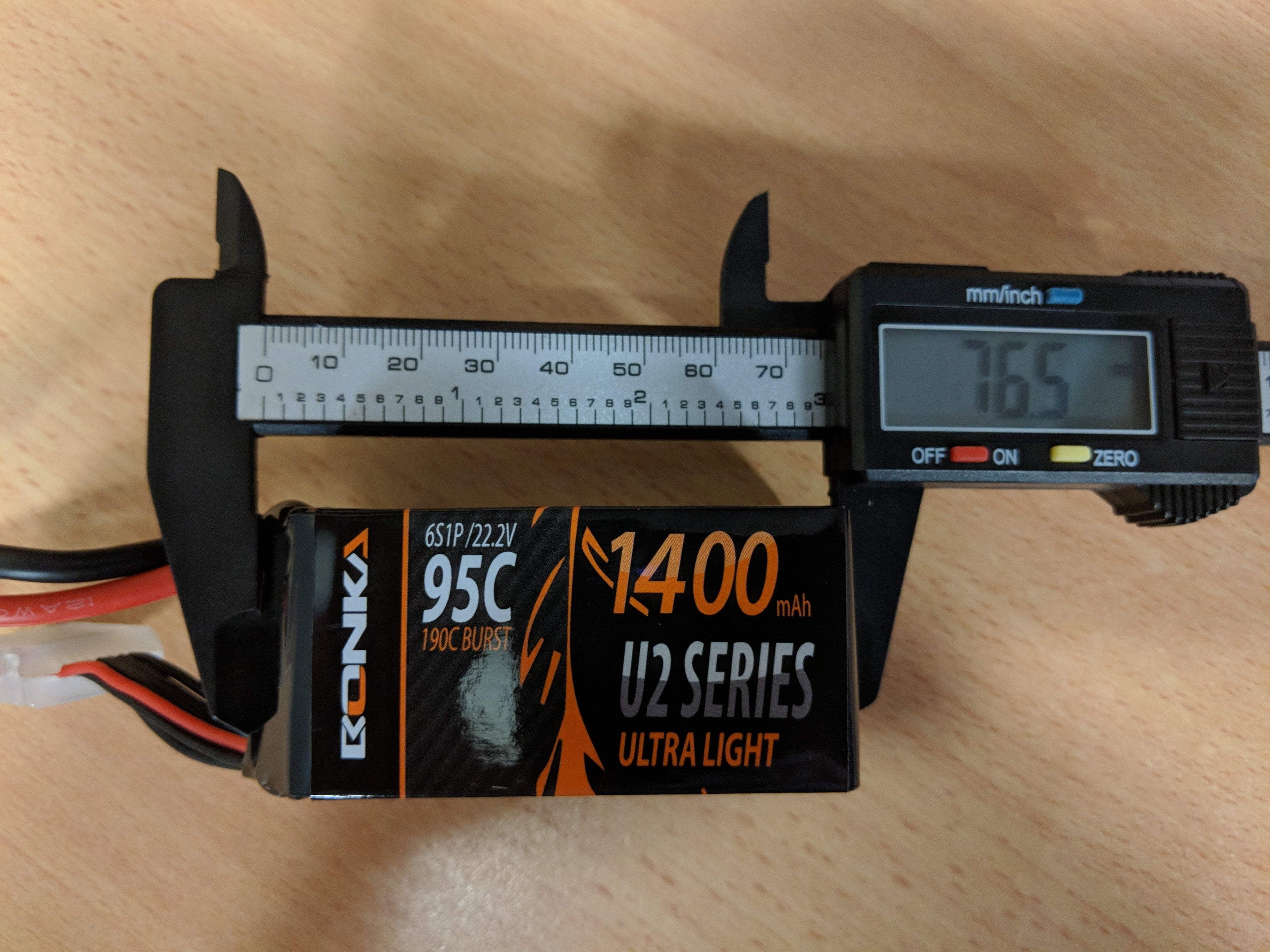 Bonka 1400mAh 6S 22.2V 95C Lipo Battery BKU2-1400/95-6S - Phaser FPV