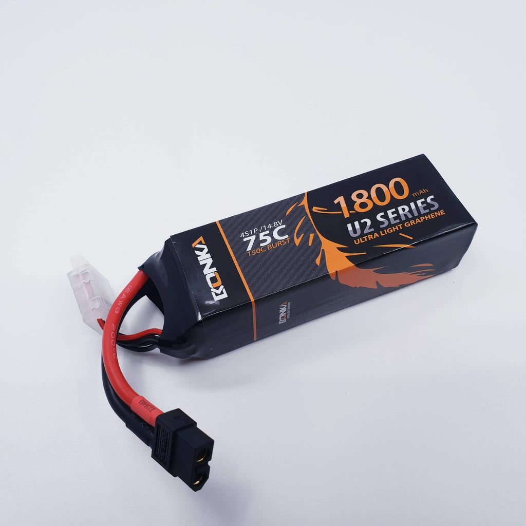Bonka 1800mAh 75c 4s XT60 Lipo Battery BKU2-1800/75-4S/GR