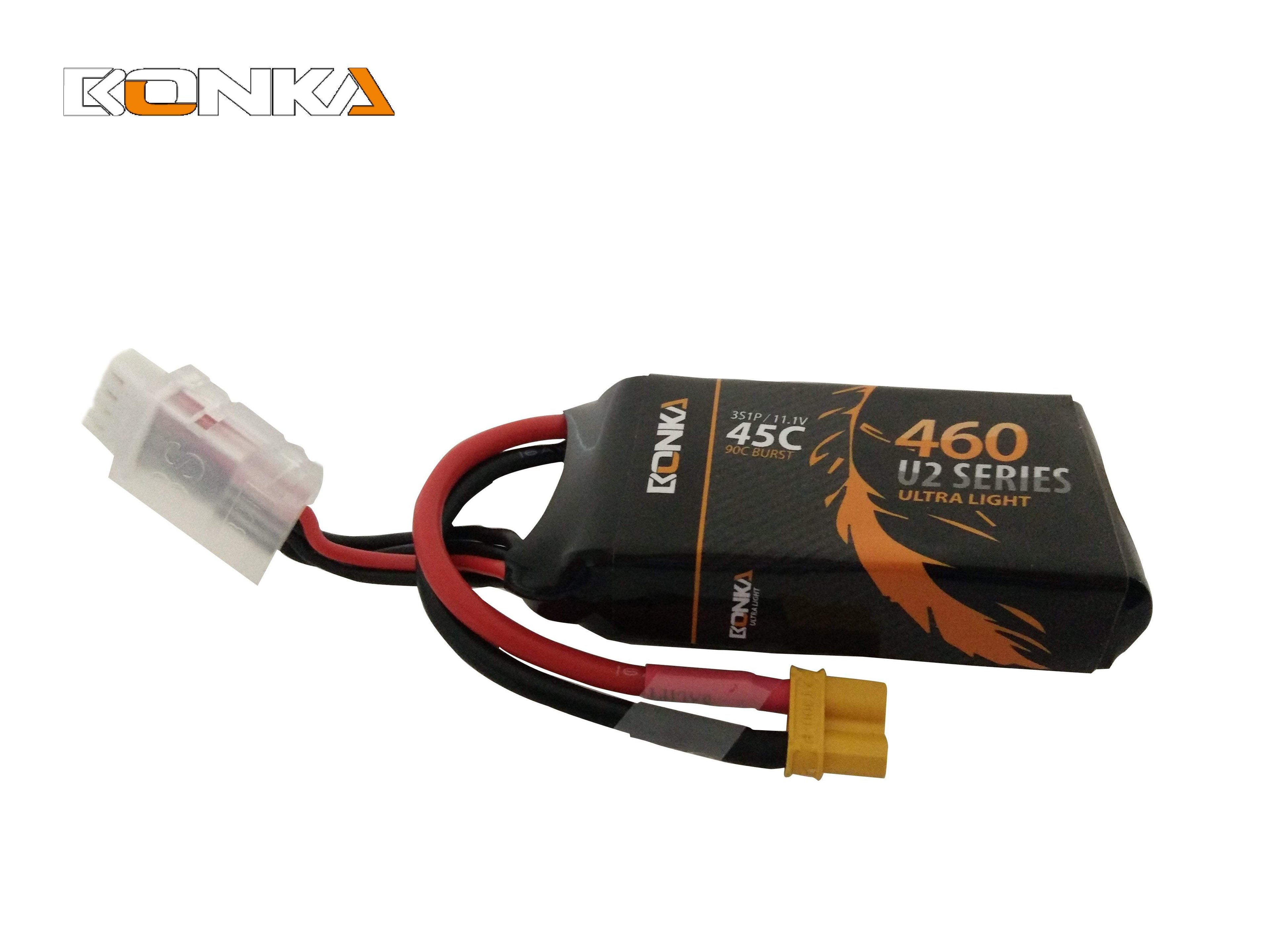 Bonka 460mAh 45c 3s XT30 Lipo Battery BKU2-460/45-3s - Phaser FPV