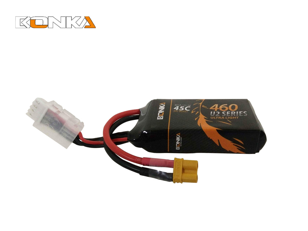 Bonka 460mAh 45c 3s XT30 Lipo Battery BKU2-460/45-3s - Phaser FPV