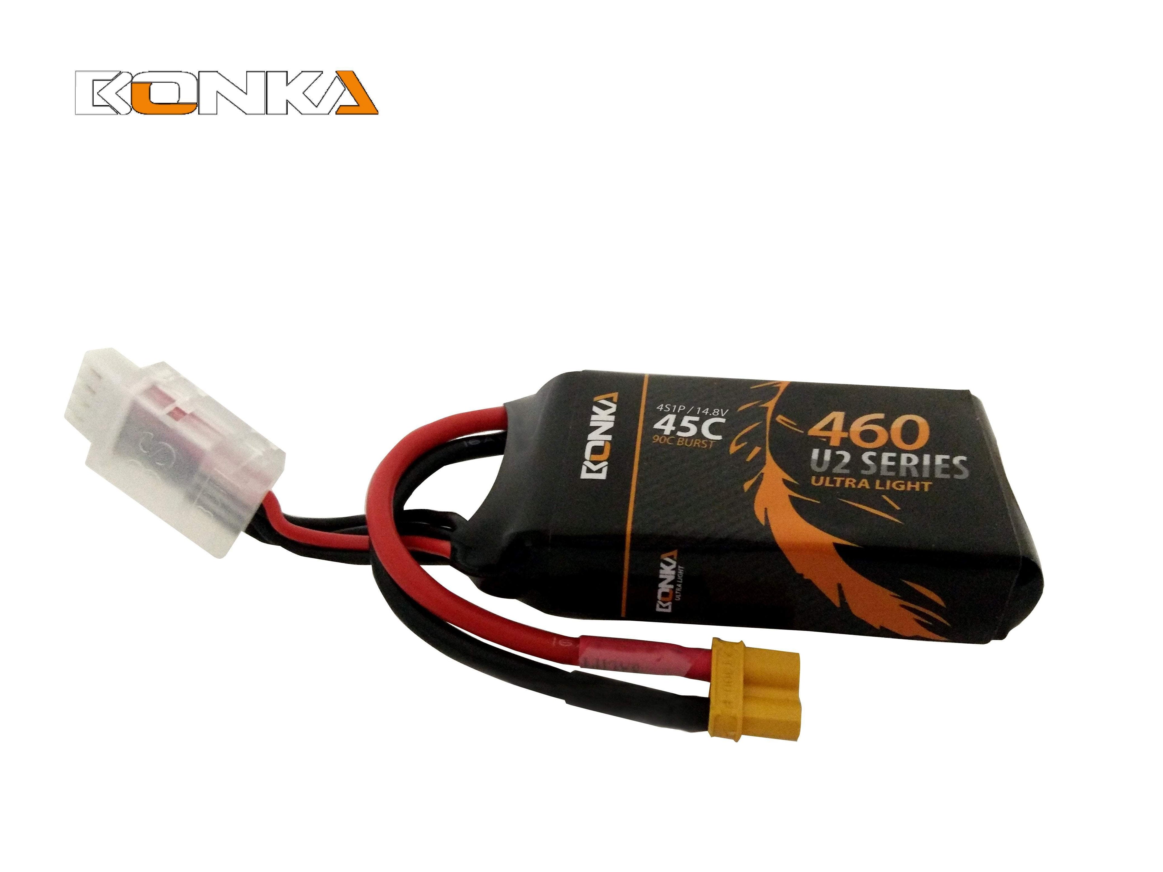 Bonka 460mAh 45c 4s XT30 Lipo Battery  BKU2-460/45-4S - Phaser FPV