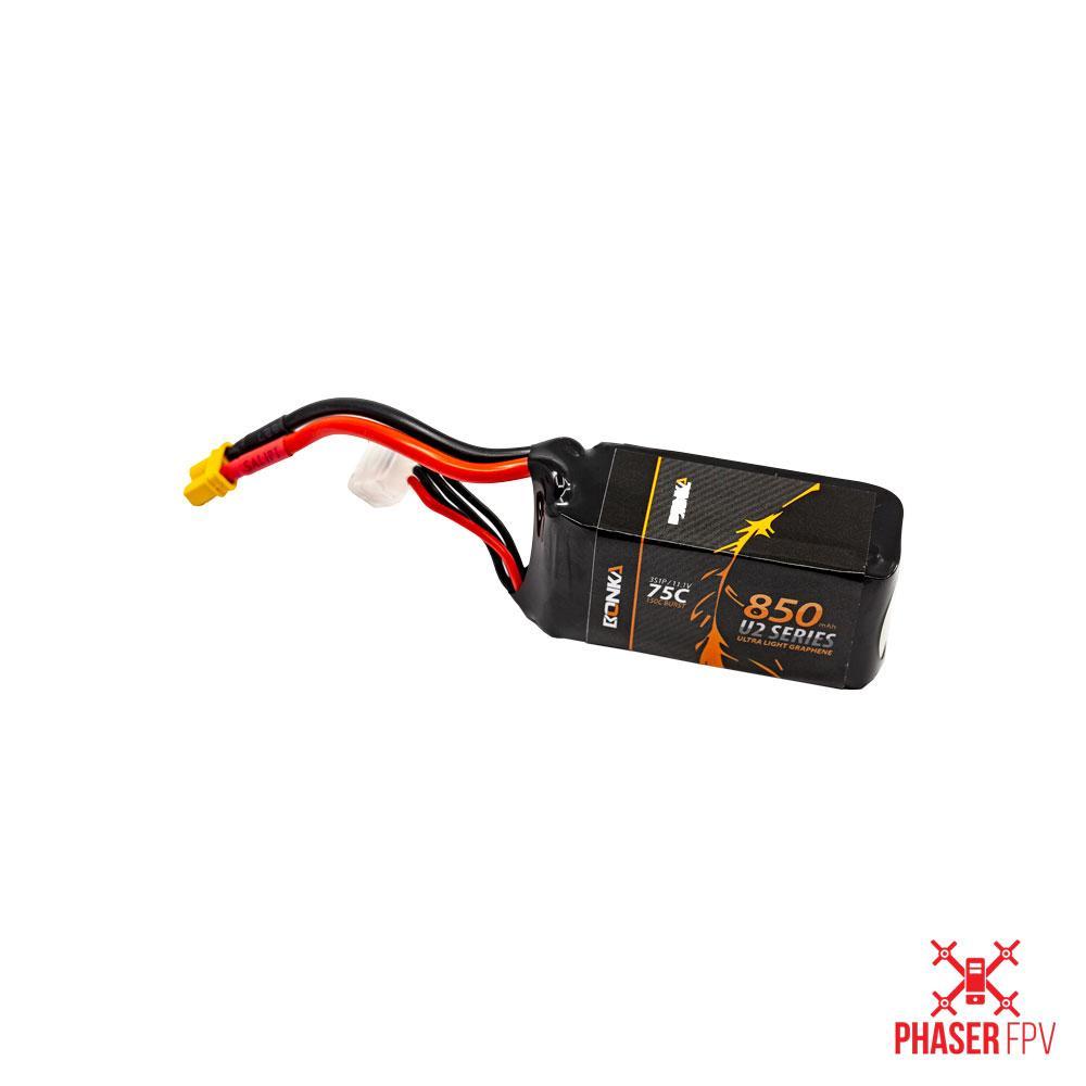 Bonka 850mAh 75c 3s XT30 Lipo Battery BKU2-850/75-3S/GR