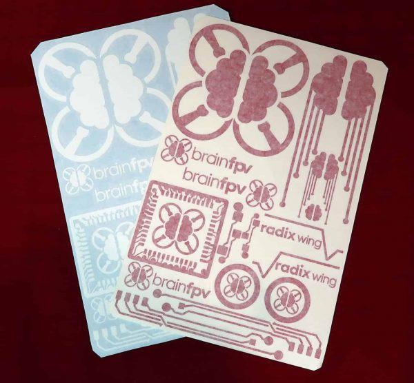 BrainFPV Decals Transfer Stickers - Phaser FPV