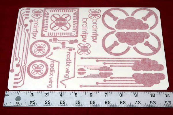 BrainFPV Decals Transfer Stickers - Phaser FPV