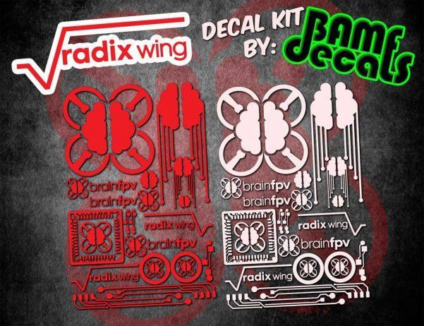 BrainFPV Decals Transfer Stickers - Phaser FPV