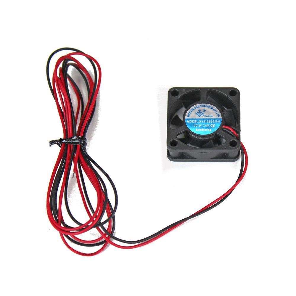 E3D Genuine 30x30x10mm 12v Fan E-FAN-30-30-10-12V-BK-CABLE