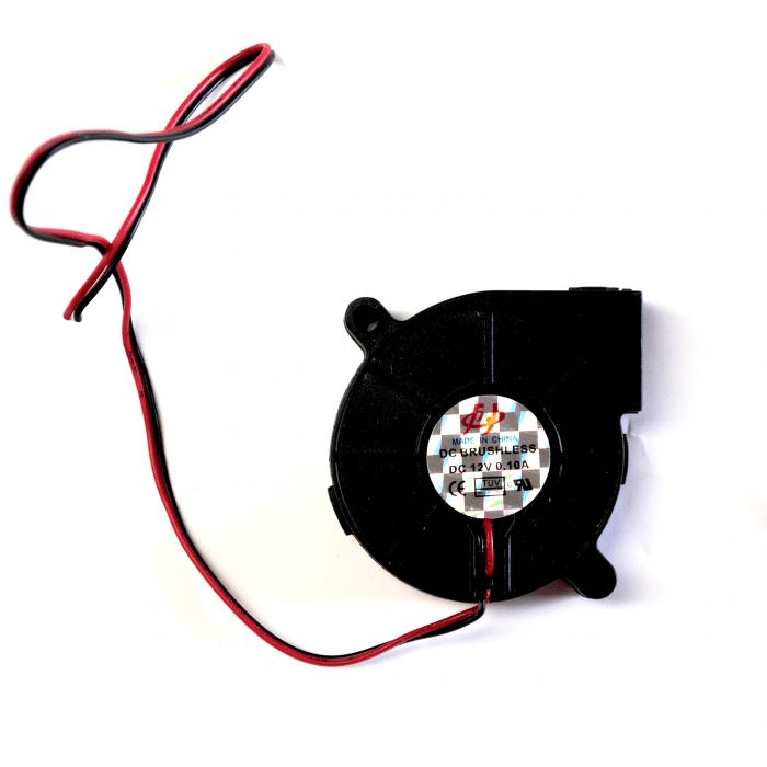 E3D Genuine 50x50x15mm 12v DC Side Blow Fan E-FAN-50-50-15-12V-BK