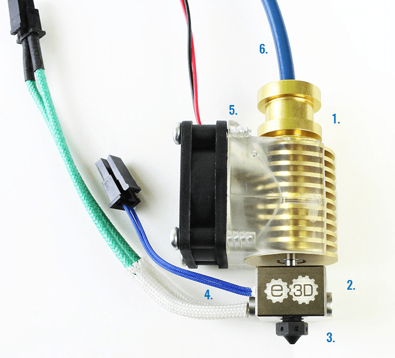 E3D Genuine V6 All-Metal HotEnd GOLD Edition 1.75mm