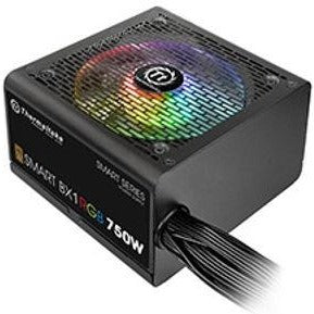Thermaltake PS-SPR-0750NHSABA-1, Smart BX1 RGB 750W, 80+ Bronze 120mm 10 RGB LEDs Preinstalled Fan Non Modular Power Supply, 230V, 80 mV Low Ripple Noise, Intel C6/C7 States Ready, Active PFC, MTBF: 100,000 Hours Min, 5 Year [PC]